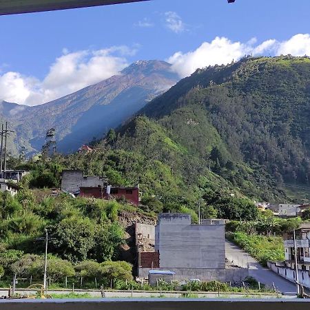 Elegante apartamento con vistas al volcán Tunguraua Baños Exterior foto